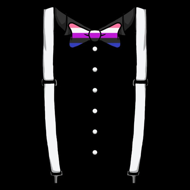 Genderfluid Fliege Hosentr�ger Cummerbund Fliege K