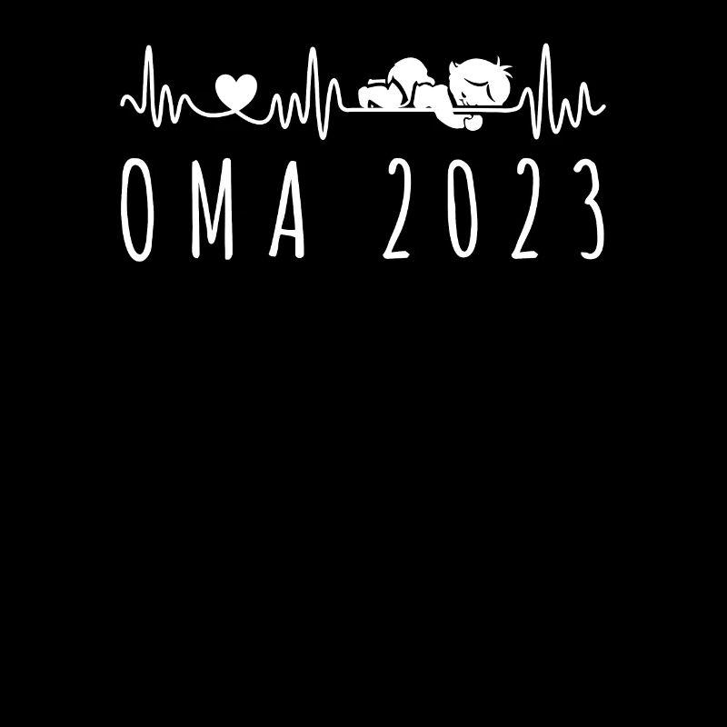 Oma 2023 Herzschlag Baby Ankündigung Großmutter
