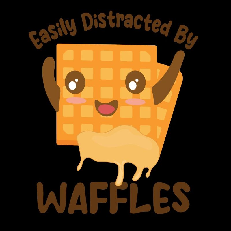 Ablenkt von Waffles Pancake Fast Food