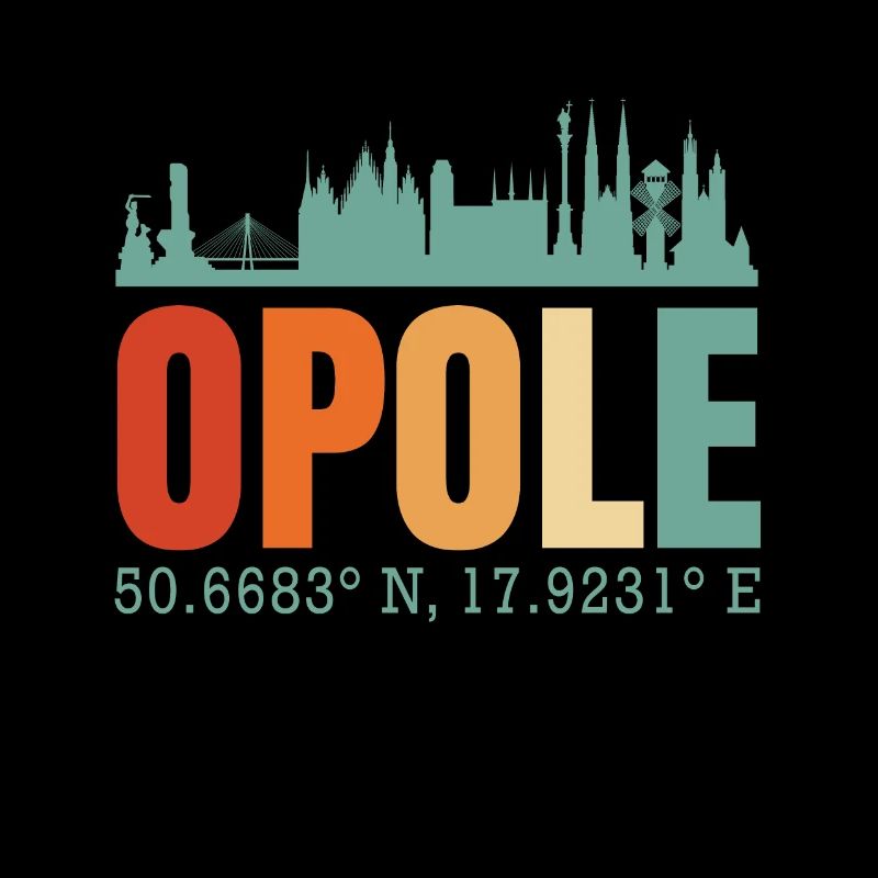 Polen Opole.Skyline