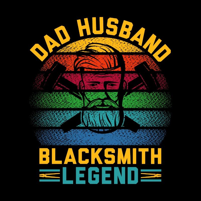 Dad Husband Blacksmith Legend And I Rock Them Both