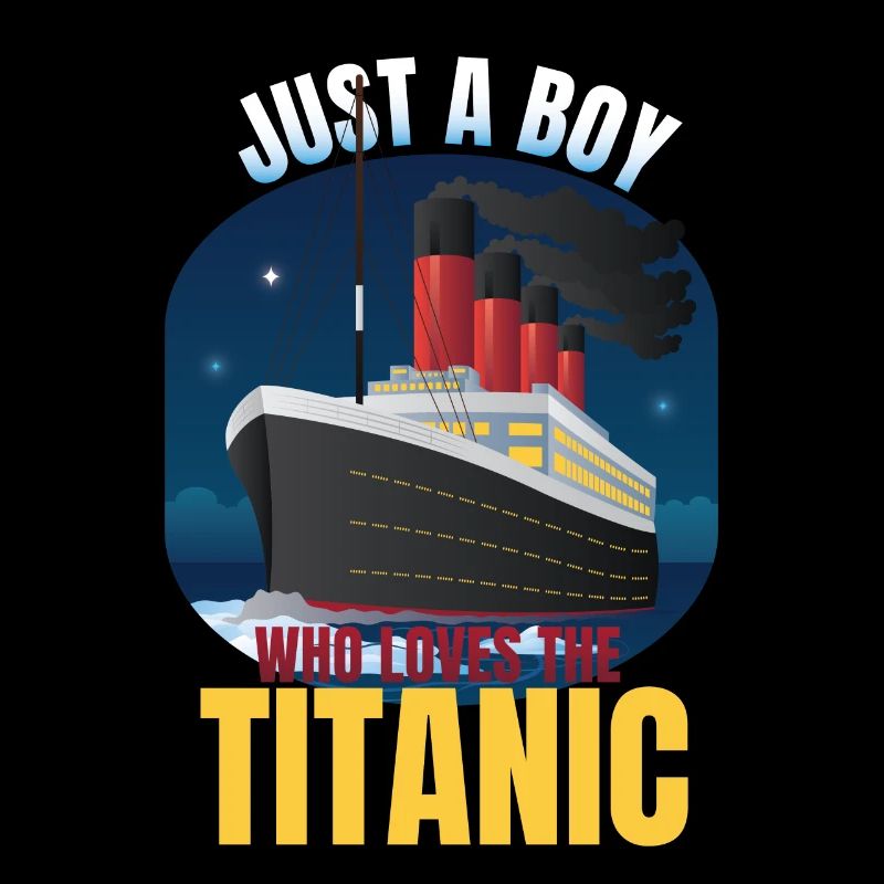 Nur ein Junge, der Titanic Funny Boys Titanic lieb