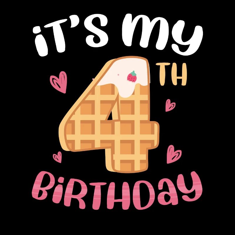 4th Birthday Waffle