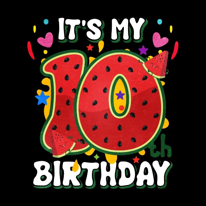 10. Geburtstag Wassermelone Sommer Geschenk