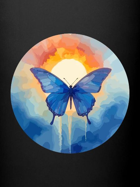 Blauer Morpho-Schmetterling