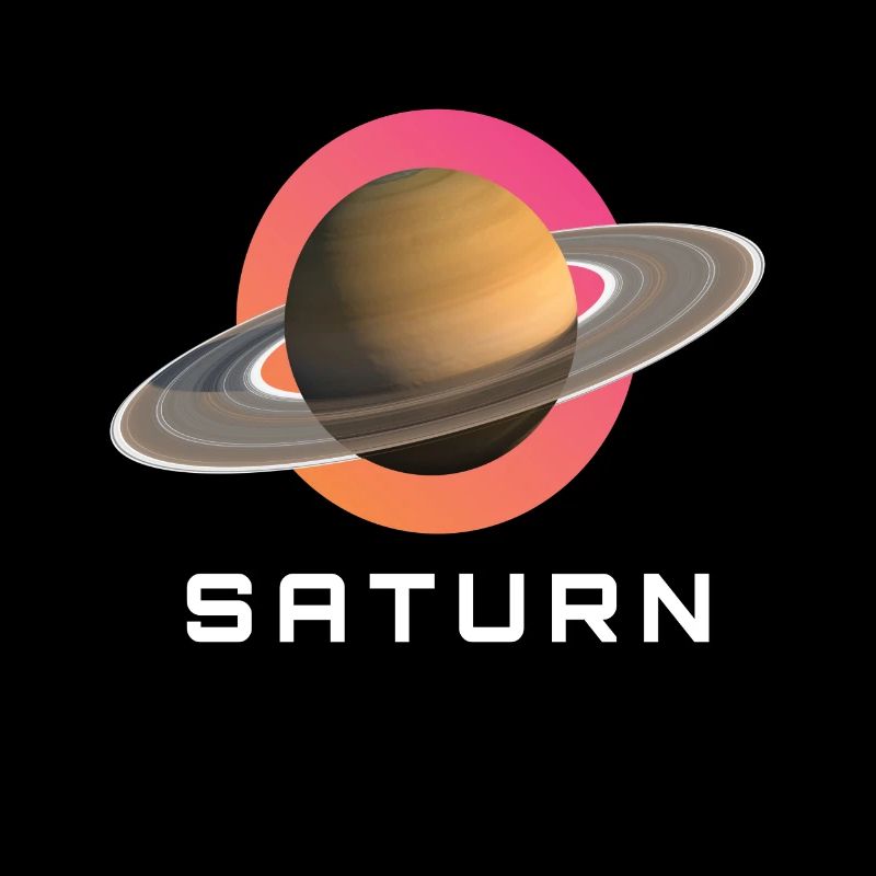 Système solaire spatial de la planète Saturne
