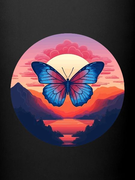 Blauer Morpho-Schmetterling