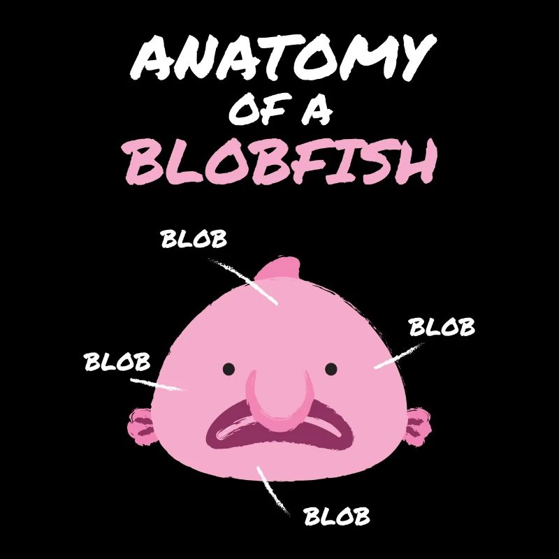 Anatomie d’un Blobfish Blob Fish Mer