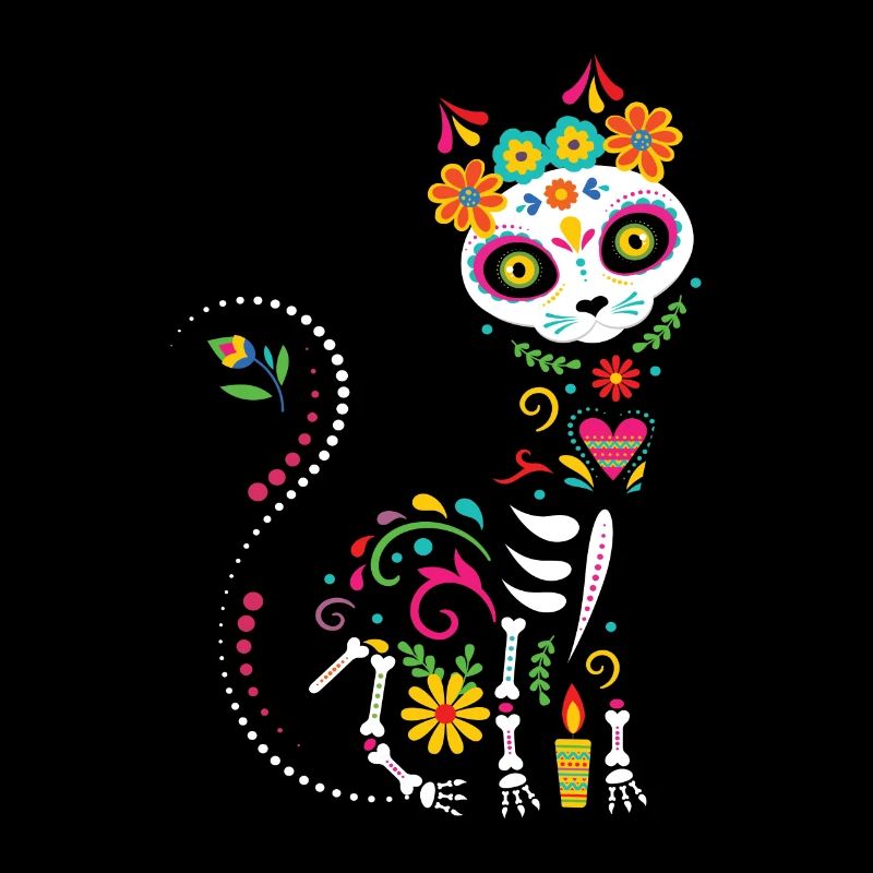 Dia de Los Muertos Cat Mexique
