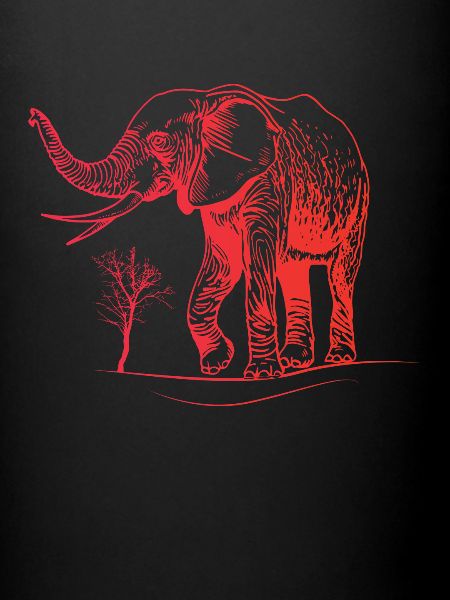 Éléphant Enfants Éléphant Rouge