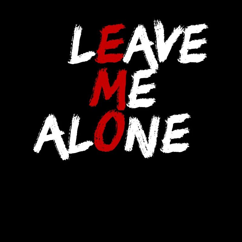 Lass mich in Ruhe emo introvertiertes antisoziales