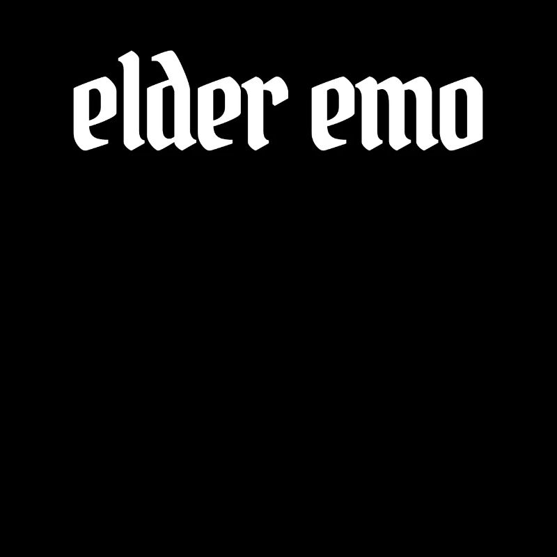 Elder Emo Minimaliste Goth Elder Emo