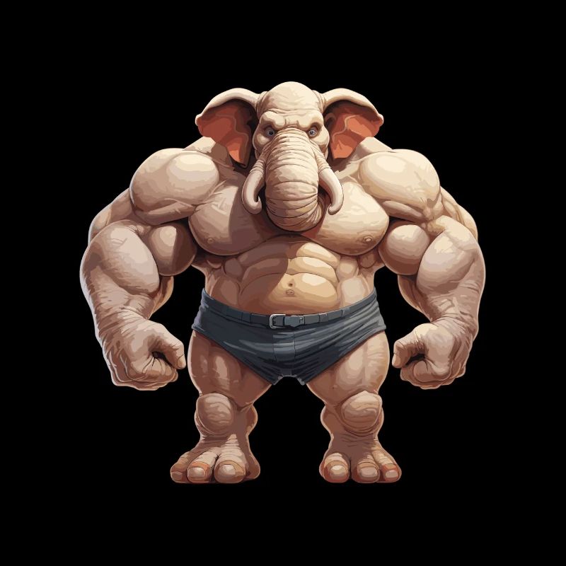 Bodybuilder Eléphant
