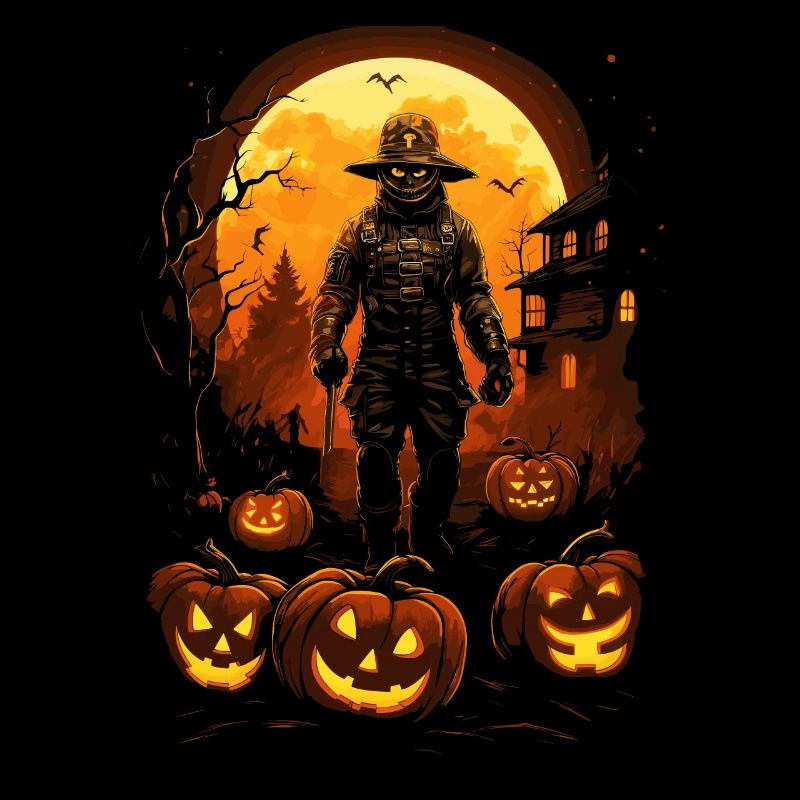 Pompier zombie effrayant Halloween