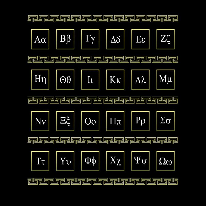 Alphabet grec Grèce