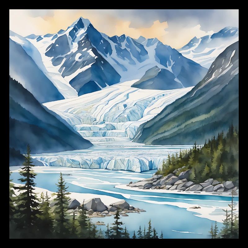 Glacier, Glace, Paysage, Alaska