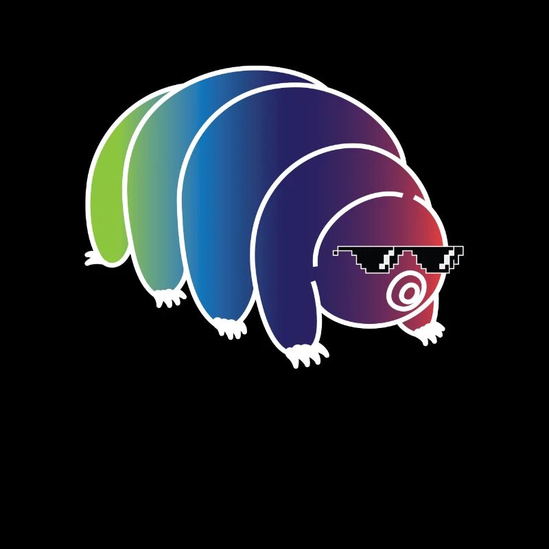 Cool Bärtierchen Regenbogen