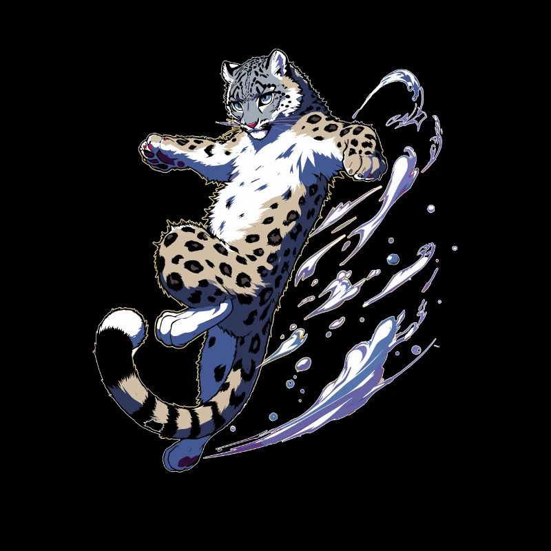 Léopard des neiges Léopard blanc Léopard