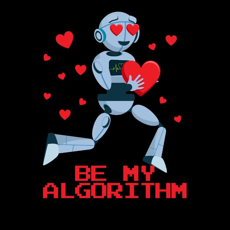 Sei mein Algorithmus -Roboter -Valentinstag -Ingen