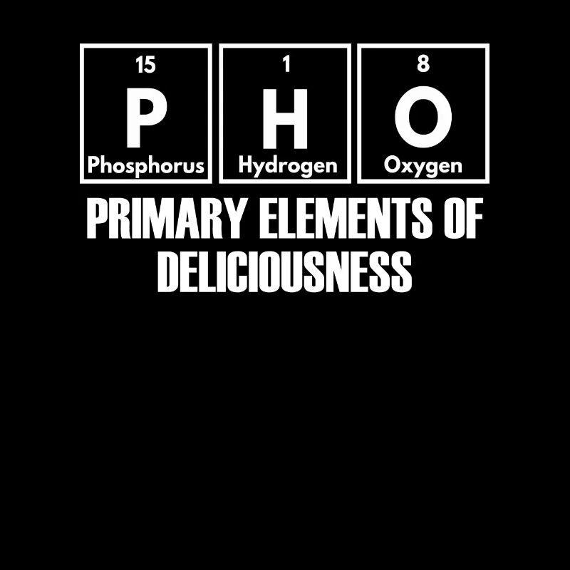 Pho primäre Elemente der Köstlichkeit lustig Pho