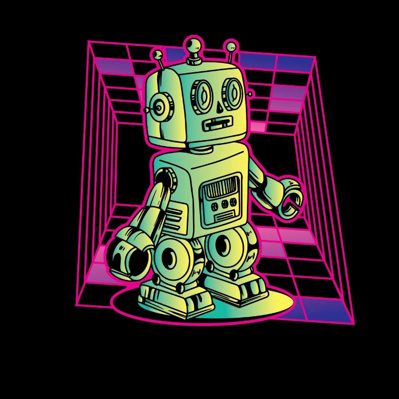 Roboter Retro Vintage Robotik Technik
