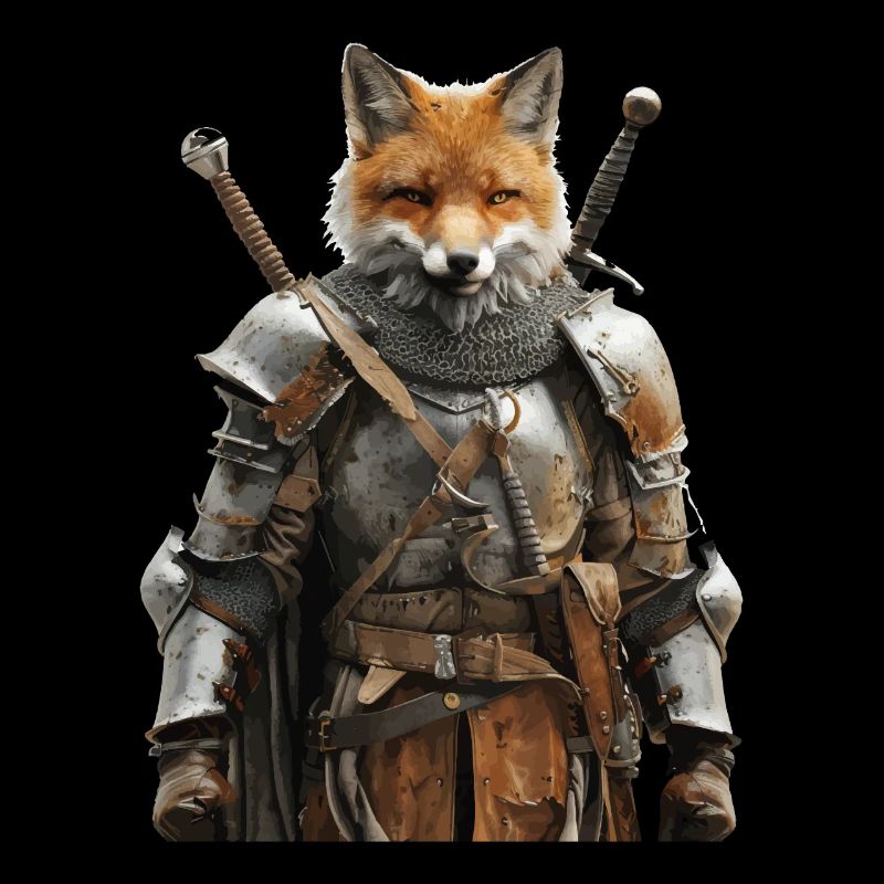 Fox Knight Moyen Âge