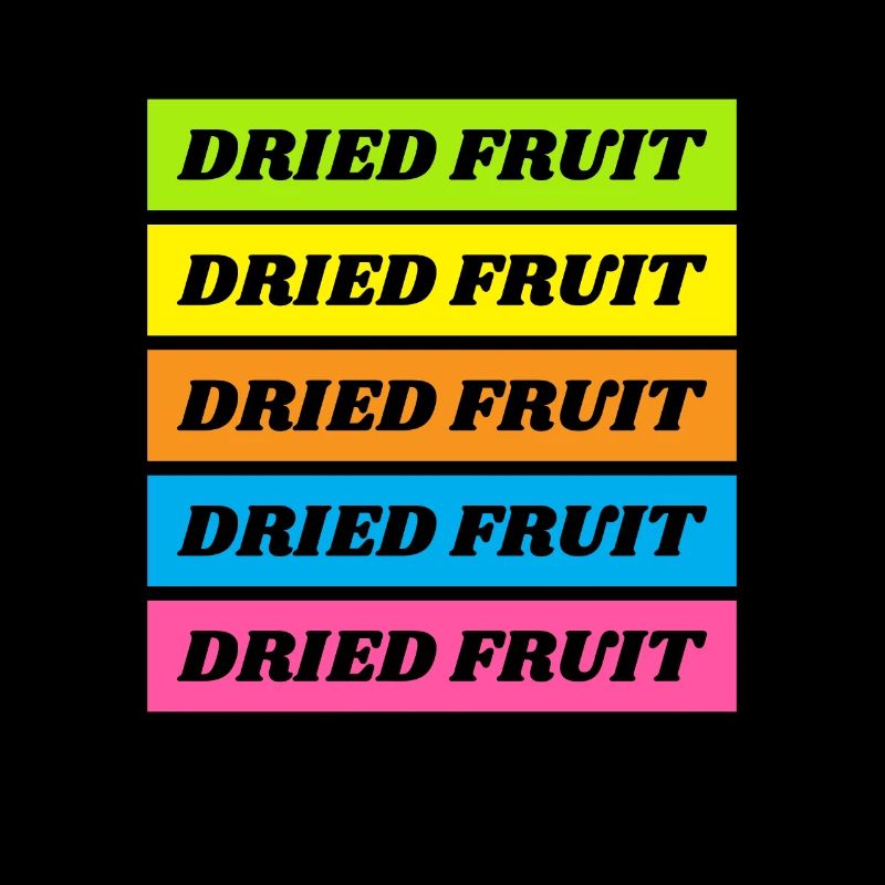 Dried Fruit Retro Trockenfrüchte Dörren