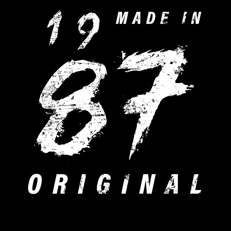 Made In 1987 Original Geburtstag Grunge Distressed
