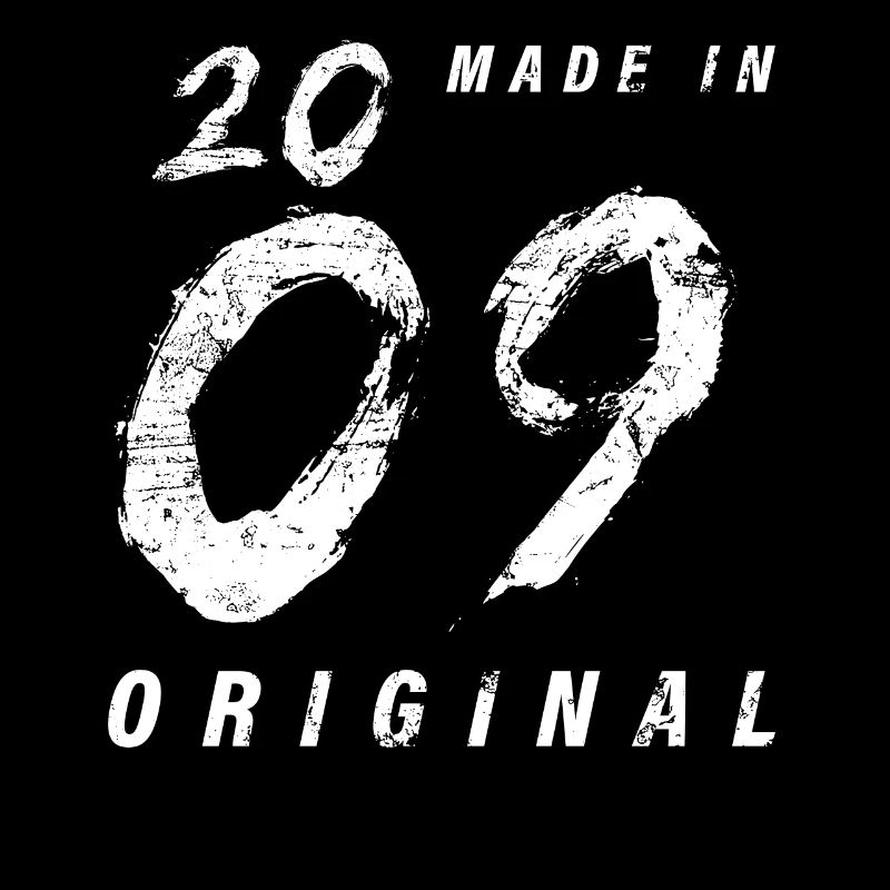 Made In 2009 Original Geburtstag Grunge Distressed