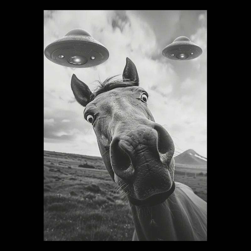 Ufo Selfie Pferd