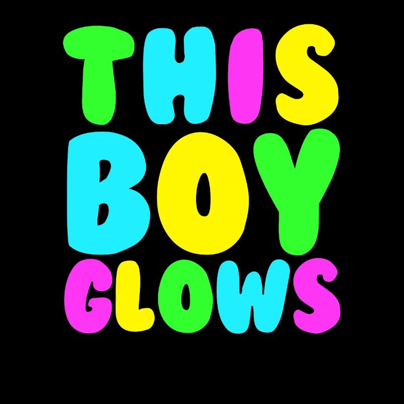 This Boy Glows Men's 80s Disco Boys Glow Day