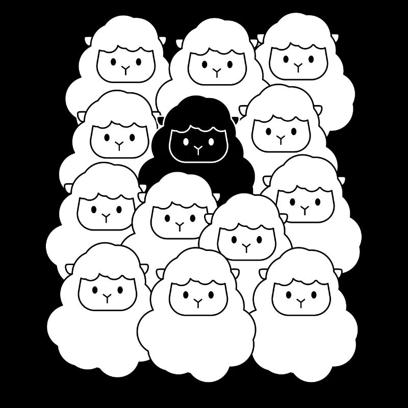 Süßes Schaf Schafherde Wolle