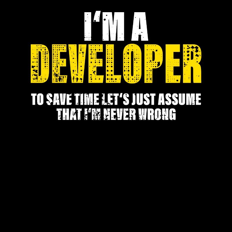 Developer Funny Saying Profession Colleague Gift
