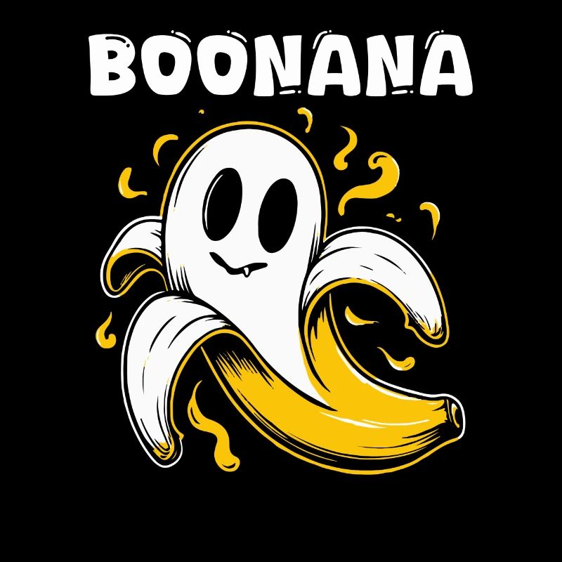 Boonana Funny Halloween Banana Ghost BoonanaBoo