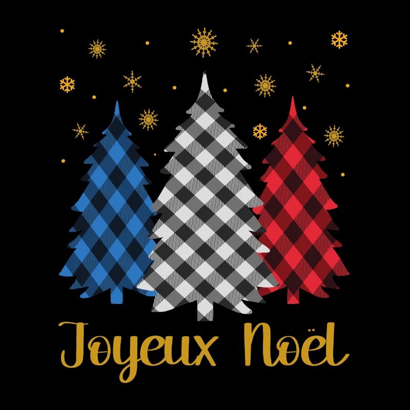 Joyeux Noël drapeau français couleur joyeux sapin de Noël