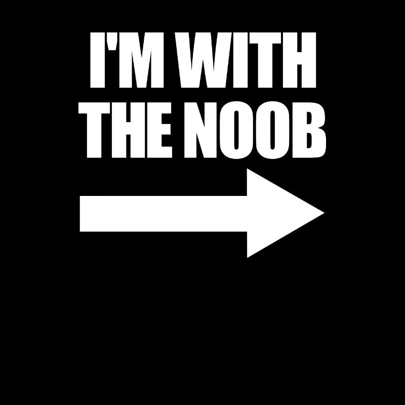 Ich bin mit dem Noob Arrow Right Videospieler Noob
