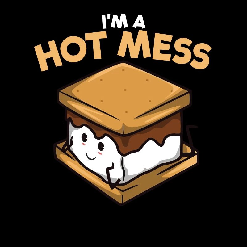 Ich bin ein heißes Durcheinander S'Mores Marshmall