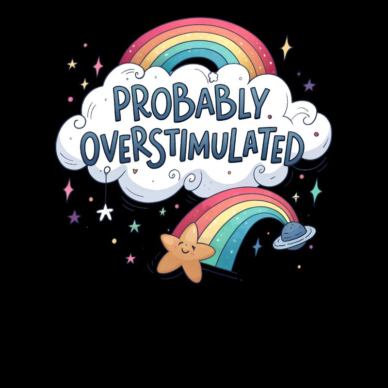 Probably overstimulated. Rainbow Uberstim