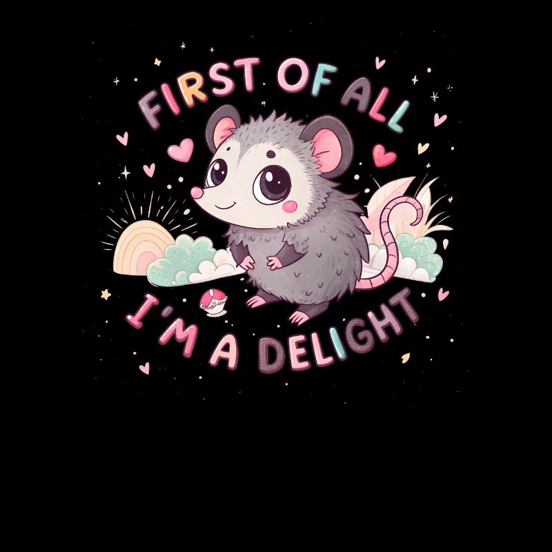 Zuallererst bin ich ein Delight-Opossum, ich bin e