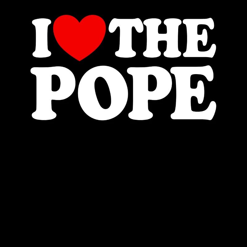 I love the Catholic Pope with a red heart