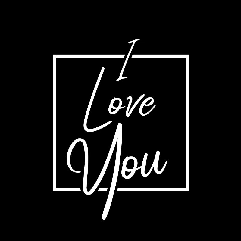 I Love You Frame Valentin