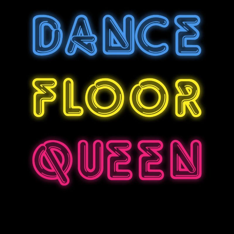 Dance Floor Queen 80er Neon Disco Party