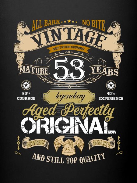 Conception d'anniversaire 53 ans