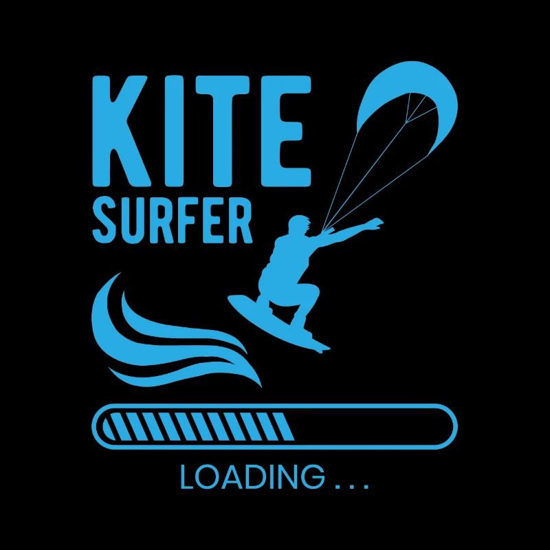 Kite Surfer Loading Future Kitesurfer Sea