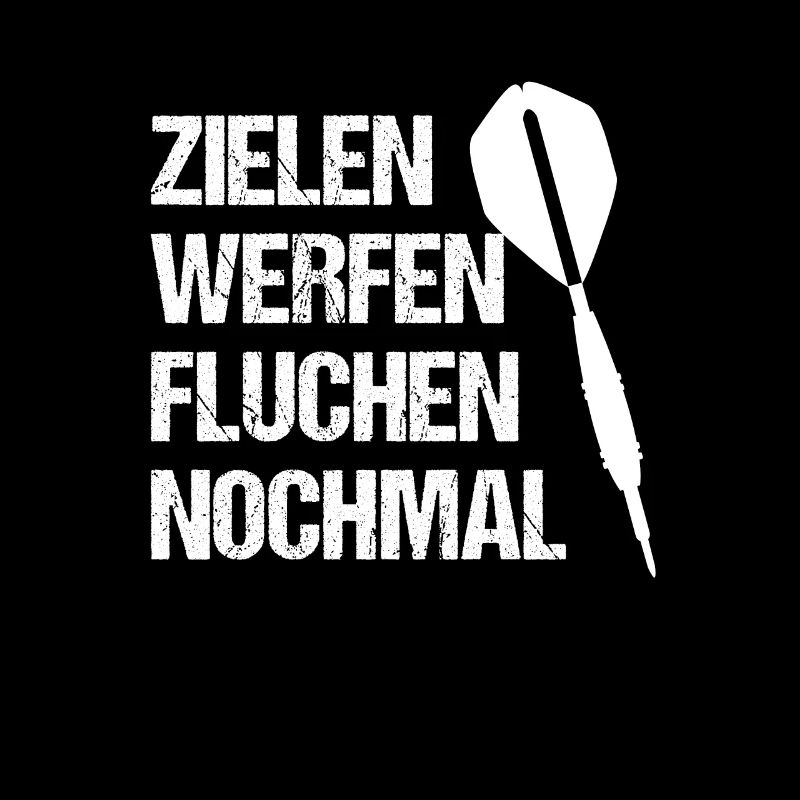 Zielen Werfen Fluchen Nochmal Dart Dart Spruch