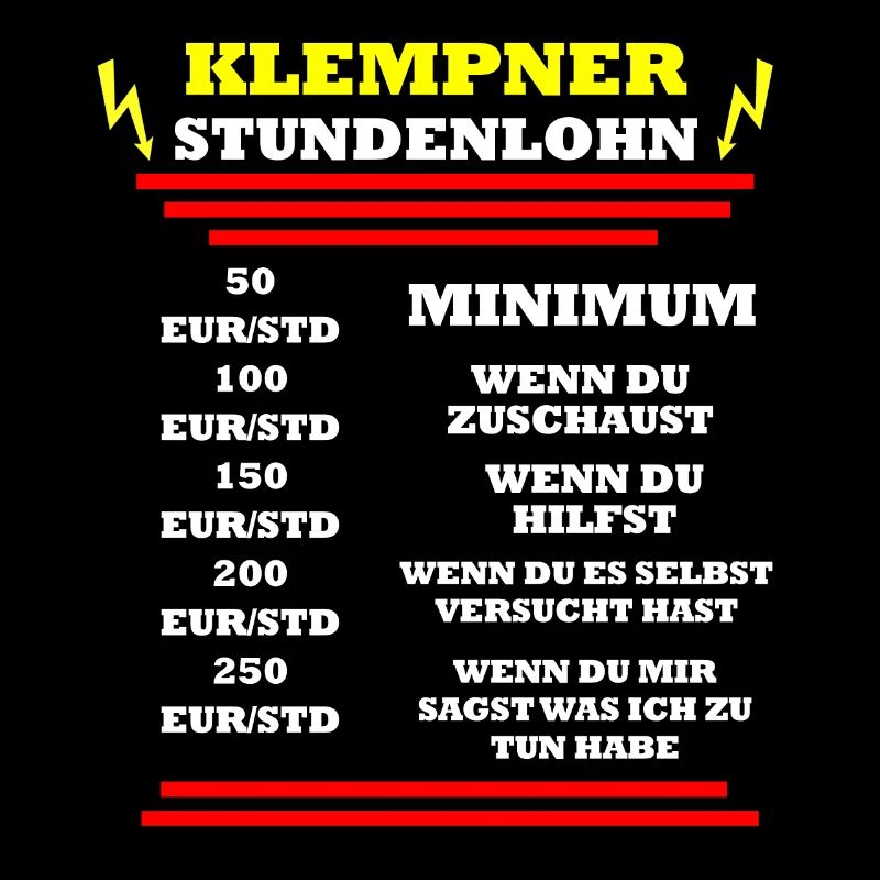 Klempner Stundenlohn
