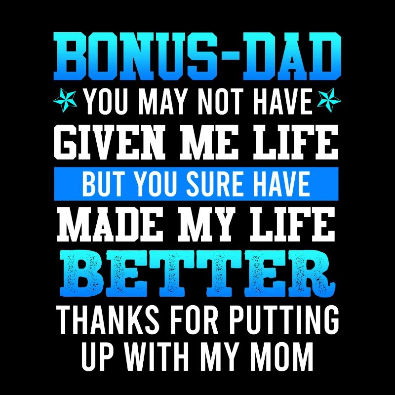 Danke Bonus-dad Stiefvater Dankbarkeit Patchwork