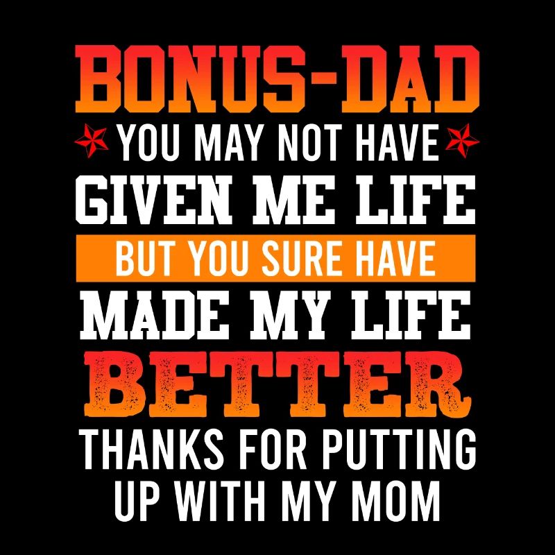 Thank you bonus-dad stepfather gratitude patchwork