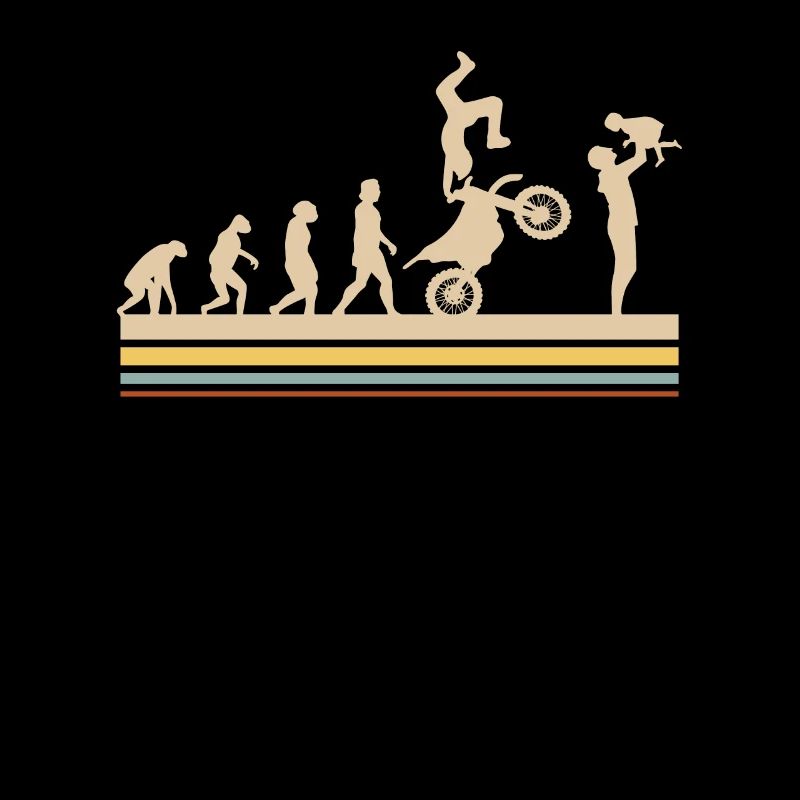Biker Papa Evolution Motocross Motorradfahrer