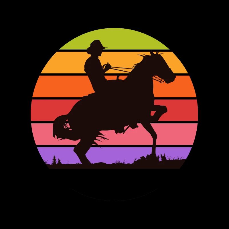 Western Cowboy Reiter Pferde